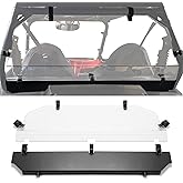 Kojem Rear Windshield Back Panel Compatible with 2008-2022 Polaris RZR 570 800 & Polaris RZR S 570 / 800 Clear Windscreen Bla
