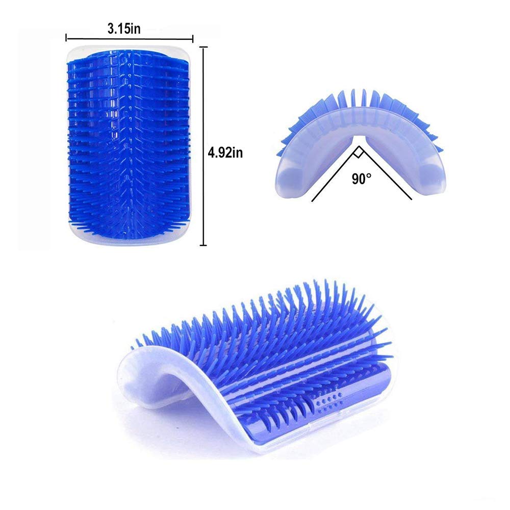 VIPpet Cat Corner Massage Self Groomer - Wall Corner Massage Comb Tool Grooming Brush for Long & Short Fur Pet Cats/Dogs/Horses
