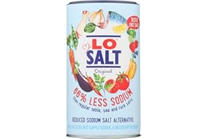 LOSALT Reduced Sodium Regular Salt 12.35 Ounces (Case of 6)