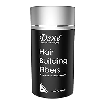 Dexe Classic Necessity Easy to Use Lose Hair Building Fibres, 22 g (Black)