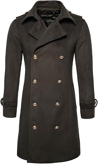 mens long double breasted wool coat