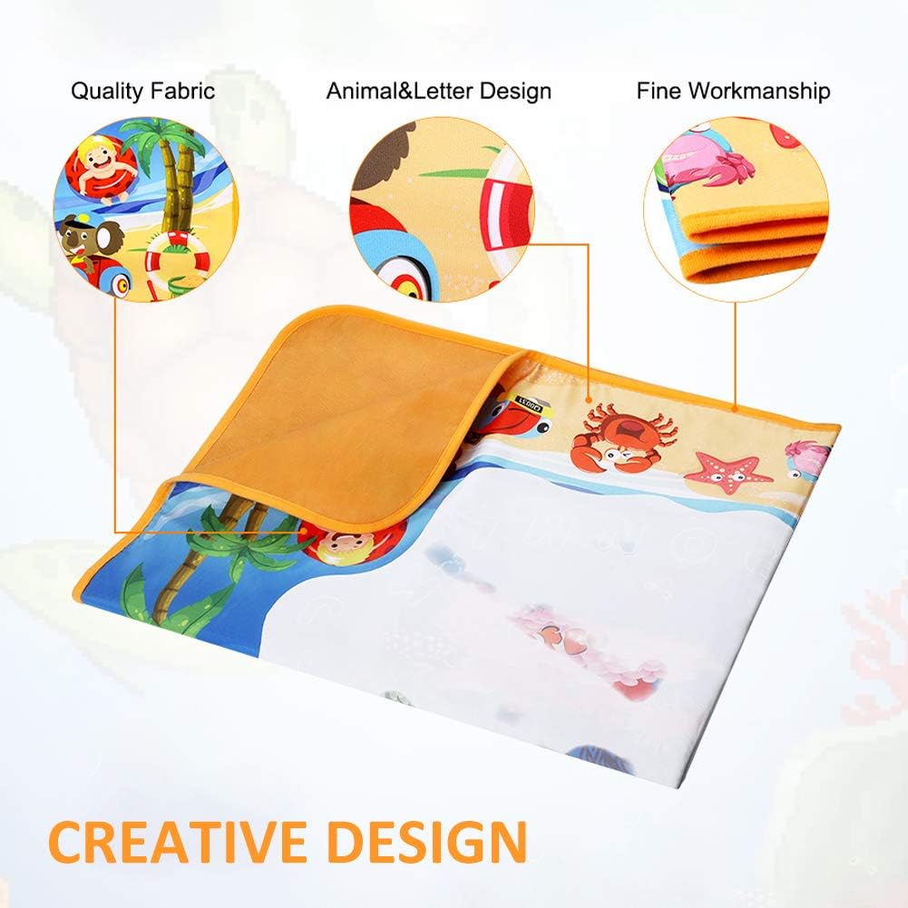Toyard Doodle Mat, Large Aqua Magic Water Drawing Mat Toy Gifts for Boys Girls Kids Painting Writing Pad Educational Learning Toys for Toddler: Toys & Games