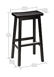 Amazon Basics Solid Wood Saddle-Seat Kitchen