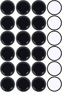 Ezprotekt Round Black 24 Pack Self-Stick Furniture Sliders 1-3/4