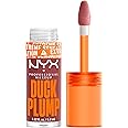 NYX PROFESSIONAL MAKEUP, Duck Plump High Pigment Lip Gloss, Plumping lip gloss, High pigment color, Vegan formula - Mauve Out