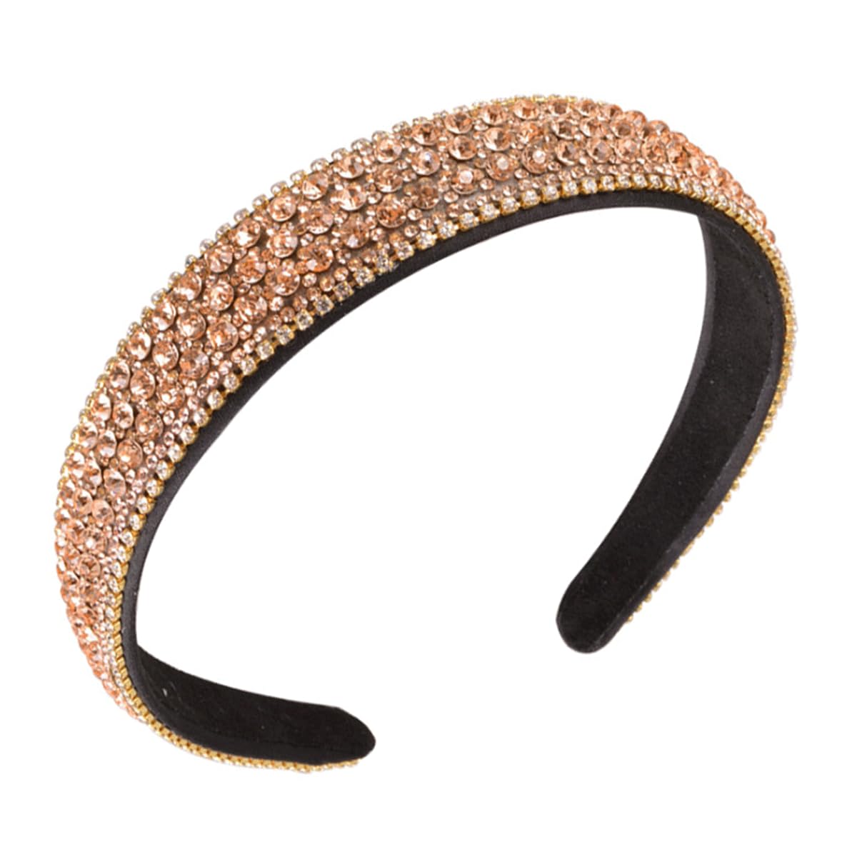 scicent Headbands for Women's Hair Rhinestone Crystal Beaded Wide Bling Glitter Head Band Hairband for Girls Hair Band 6706 — image 1