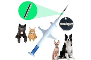 Manruta ISO Microchip for Dogs and Cats 1.4X8 MM Scannable with 15 Unique ID Numbers FDX-B 134.2Khz (1)