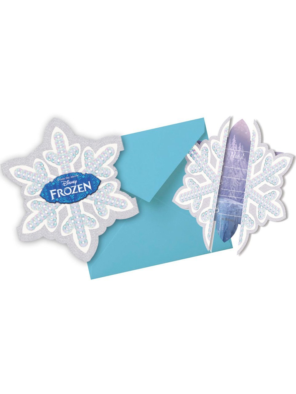Procos Frozen Invitation Cards + Envelopes Pack of 6