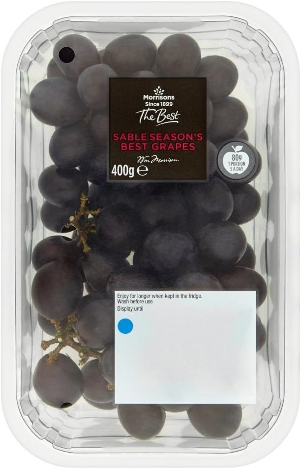 Morrisons The Best Sable Grapes, 400g Amazon.co.uk Grocery