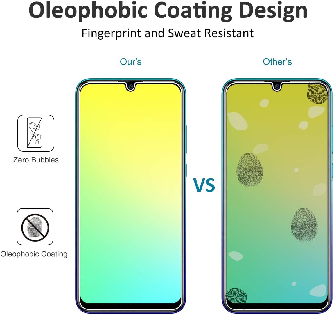 LXIAN P Smart 2019 /honor 10 lite Screen Protector (2 Pack) - Image 4