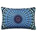 Sleepwish Moonlight Mandala Pillow Case Bohemia Design Dark Blue Decorative Pillowcase Bedding (20 X 30 Inches)