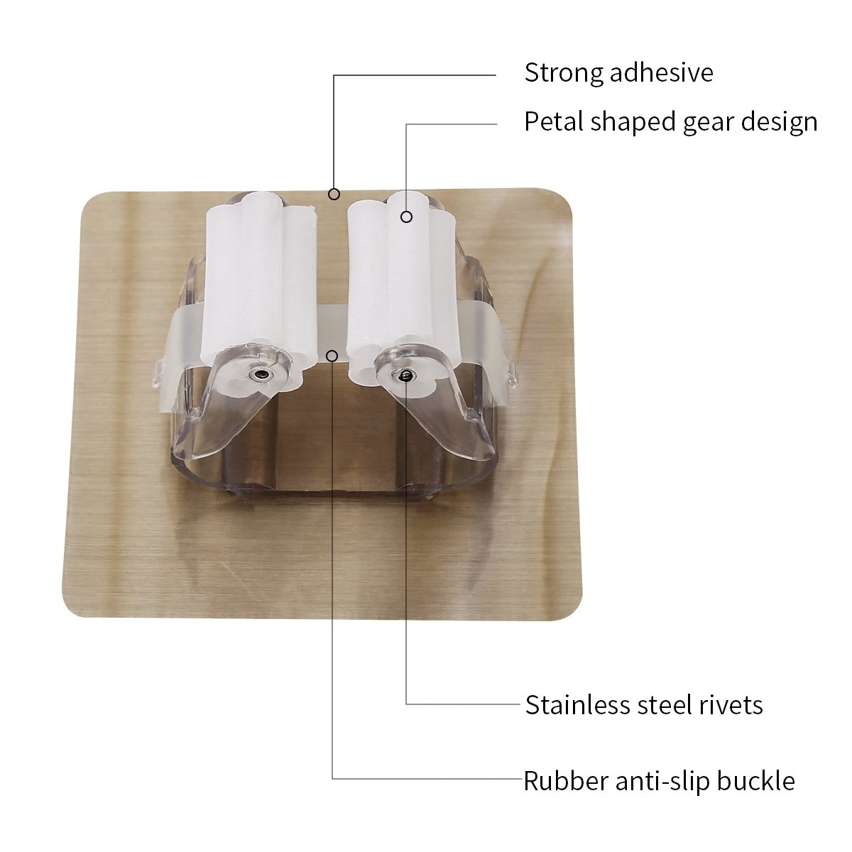 Multifunción Auto Adhesivo Broom Fregona Holder Garaje Almacenamiento