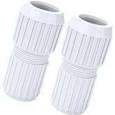 Dairrr Fuuu Pool Telescoping Pole Cam Lock Replacement 2pc, EZ Lock Cam for Telescopic Swimming Pool Poles, Fit for 2 Section Pole with Twist Lock, White