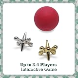 Toyrific Classic Jacks Game Set with Ball and Bag – 9 Jacks, Bag, Portable view 5