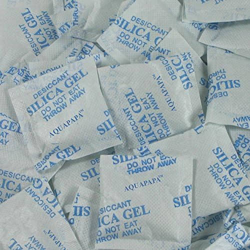 50 Packets 3 Gram Silica Gel Desiccant Non Toxic Moisture Absorber Dehumidifiers Mold/Mildew/Fungus/Corrosion Prevention (Ship from USA)