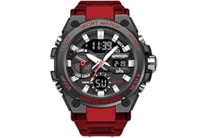 KXAITO Men's Watches Sports Outdoor Waterproof Military Watch Date Multi Function Tactics LED Alarm Stopwatch