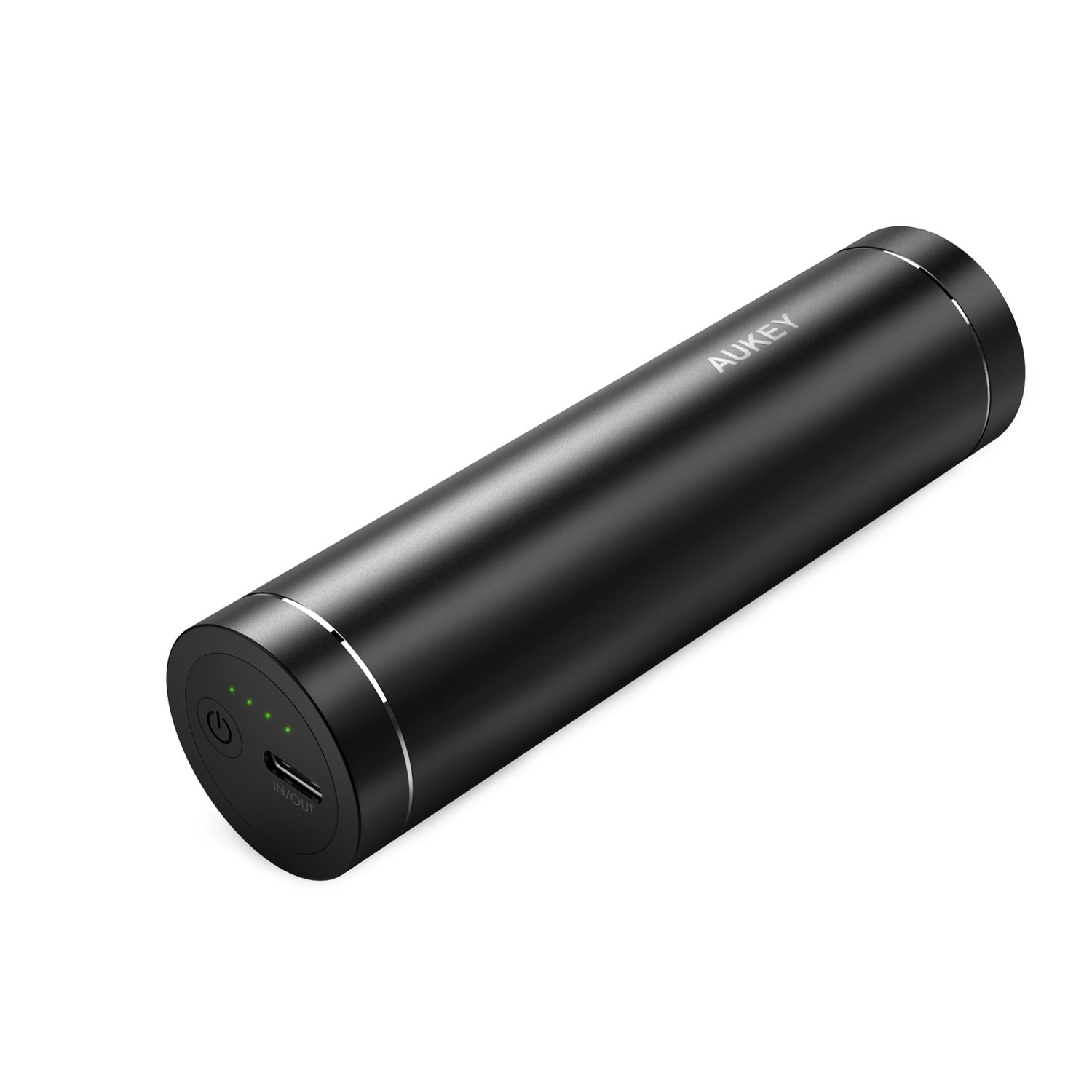 AUKEY USB C Mini batteria portatile di 5000 mAh, 1 USB C porta di ingresso 5 V 2 A e Output di 5 V 3 A, con un cavo USB C a C di 20 cm, per dispositivi di tipo C Como Nexus 5 X, Nexus 6P