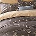 OWLHT 3 Pieces Bedding Sets for Unisex 100% Cotton 800TC 1 Duvet Cover and 2 Pillow Cases Included Starry Sky Constellation Patterns Queen Size