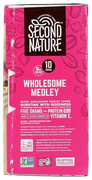 SECOND NATURE WHOLESOME MEDLEY TRAIL MIX 10 PACK, 15 OZ