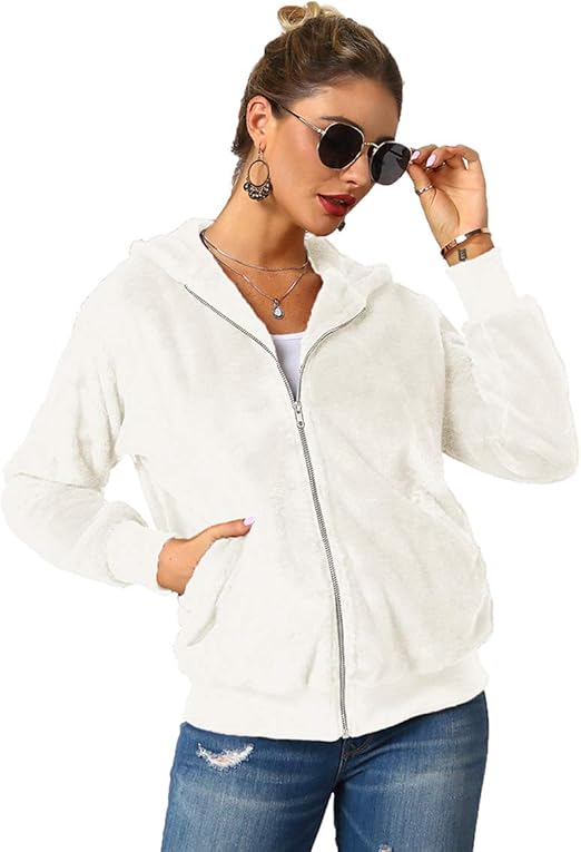 teddy zip up hoodie