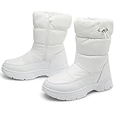Womens Winter Boots Snow Boots For Women Black Mid Calf Platform Boots Warm Fur Fashion Slip On Boots