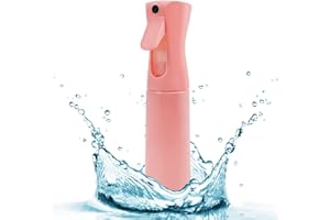 MEIPO Continuous Spray Bottle for Hair Reusable Beauty Spray Bottle Mist Sprayer For Clean Plant Styling Tools & Appliances (1Pcs Pink 10oz)
