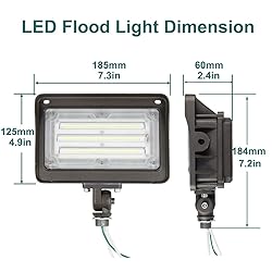 kadision LED Flood Light Outdoor with Dusk to Dawn