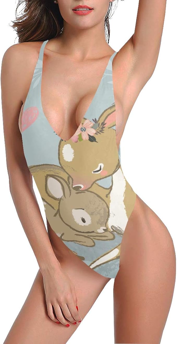 brown one piece swimsuit