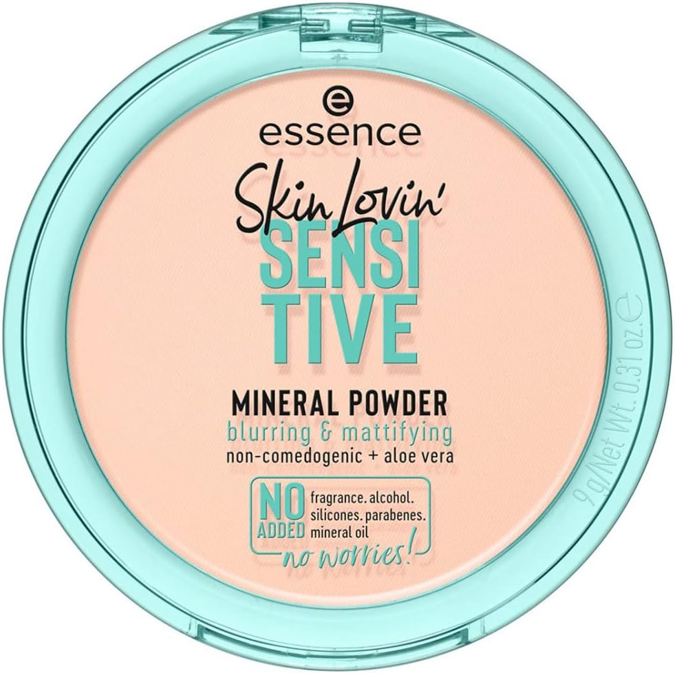 essence Skin Lovin Sensitive Mineral Powder Matte Blurry Finish Aloe Vera