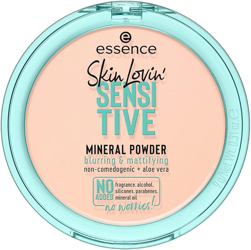 essence Skin Lovin Sensitive Mineral Powder Matte Blurry Finish Aloe Vera