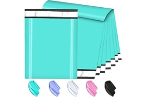 JollyTrip Large Poly Mailers 19x24 Inch 100 Pack, Shipping Bags for Clothing with Self-Sealing Tear-Resistant, Waterproof Poly Bags, Mailing Envelopes for Small Business (Teal)