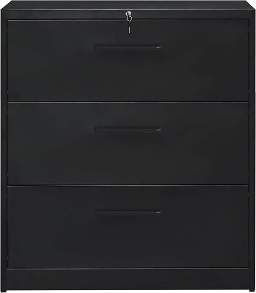 Amazon Com 3 Drawers Lateral File Cabinet With Lock Locking