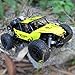 KingPow 2WD Rc Car 2.4GHz Radio Remote Control Truck 1:16 Electric Rock Crawler Control Cars Off Road High Speed 25KM/h-Yellow