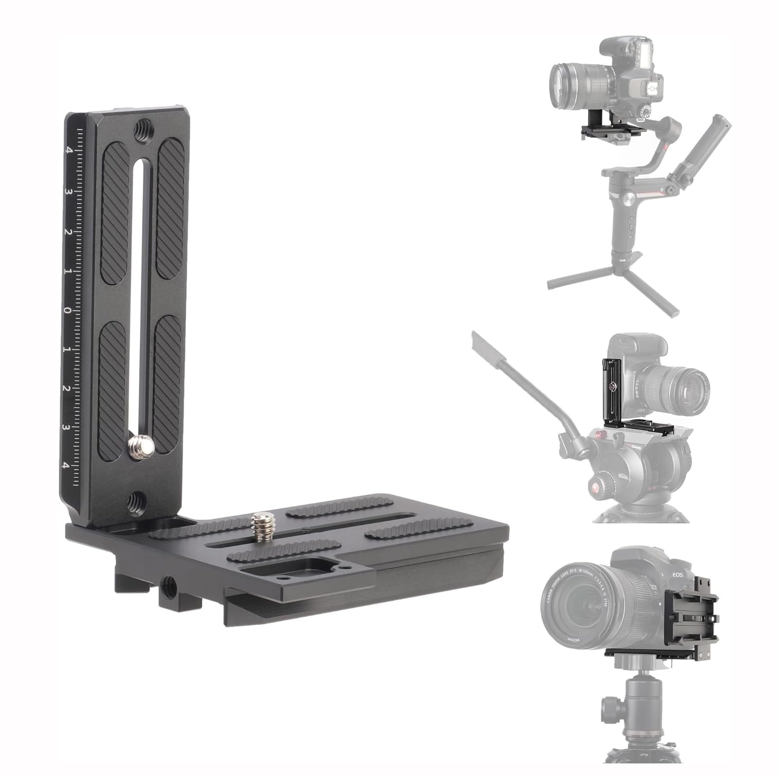 FOTGA L-shaped Mount Vertical Camera Quick Release Plate for ZHIYUN Crane 2 3 LAB, Weebill-S/3/2, for DJI Ronin RSC2 RS2 Gimbal Stabilizer, Compatible with Manfrotto 501PL Arca-Swiss