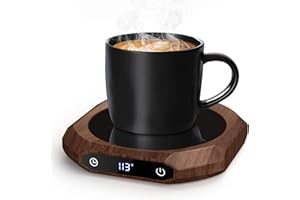 MQUPIN Coffee Mug Warmer, Mug Warmer for Desk, Heated Mug for Coffee with1-12H Auto Shut Off, Electric Beverage Warmer with 3