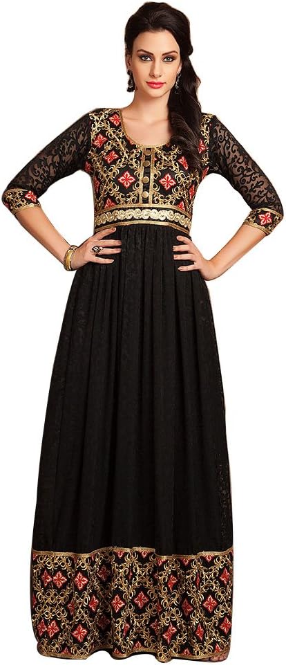 PalasFashion Women's Long Sleeve Formal Maxi Abaya Dress Red