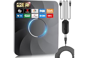 SARHOGY 980+ Miles Range Digital TV Antenna, 2024 Upgraded TV Antenna for Smart TV Indoor Outdoor, HD Antenna for TV Support 4K 1080P for All TVs with Signal Amplifier - Long Thick Coaxial Cable