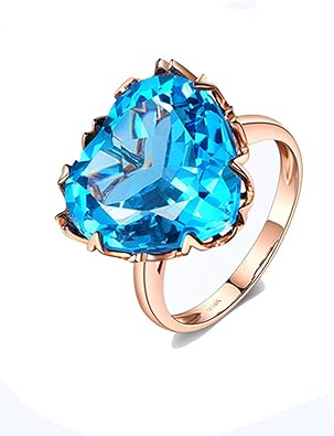 Beydodo Eheringe 750 Rotgold Gross Herz Topas 14ct Verlobungsringe Rosegold Echt Amazon De Schmuck