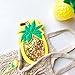 Unique iPhone 7 Case, iPhone 8 Case, Cute 3D Creative Soft Feeling Silicone Phone Case Cover for Apple iPhone 7 Liquid Pineapple