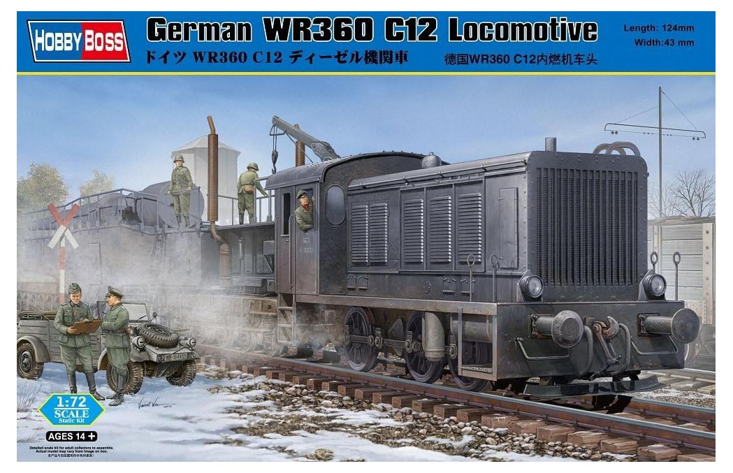 Hobbyboss 1:72 Scale German WR360 C12 Locomotive Assembly Kit
