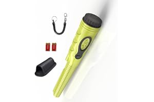 PUDIBE Fully Waterproof Pinpoint Metal Detector Pinpointer - 360° Search Pinpointing Finder Probe Treasure Hunting Tool Accessories for Adults and Kids (Three Mode) 2023 Hs08 Green