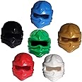 LEGO 6 NINJAGO Minifigure Hoods/Ninja Head WRAP Masks - Gold and Green for Lloyd GARMADON, RED Kai, Blue Jay, White Zane and Cole Black