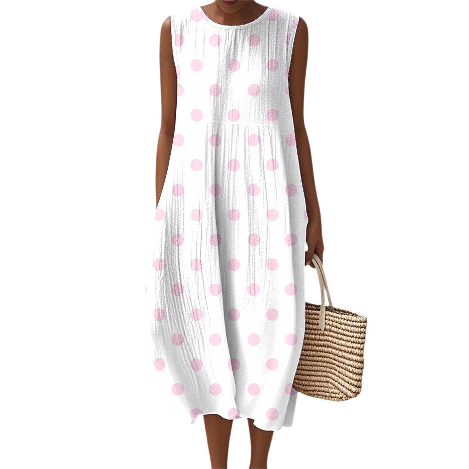 Boho Dresses Summer Fall Cotton Linen Midi Dresses