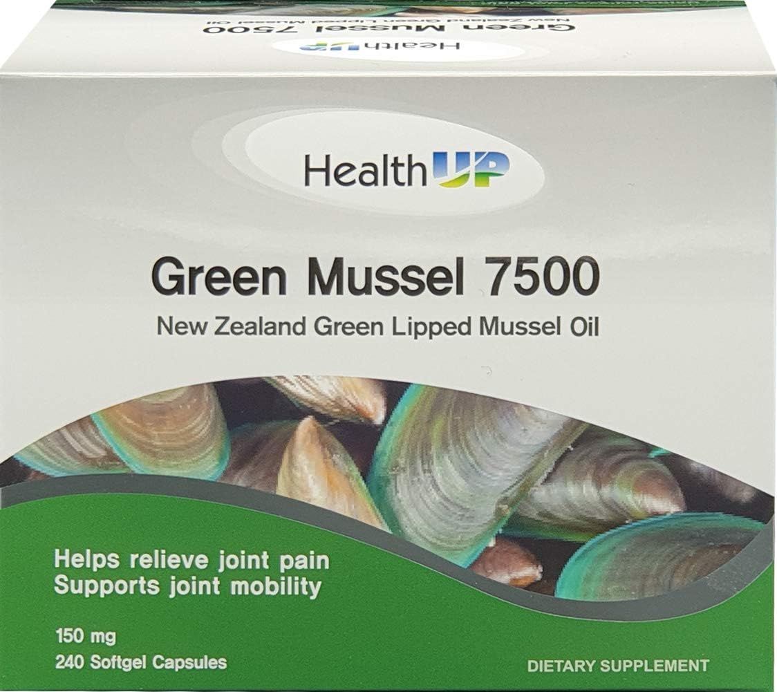 Joint Supplement Green-Lipped Mussel 7500 240capsules from New Zealand (1 Pack)