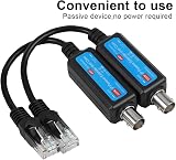 Demeras 1CH IP Network Transmitter Receiver Extender 10/100Mbps Coax Cable Max view 2