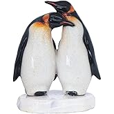 StealStreet SS-G-54392 Penguin Couple Decorative Figurine, 6.5", White/Black