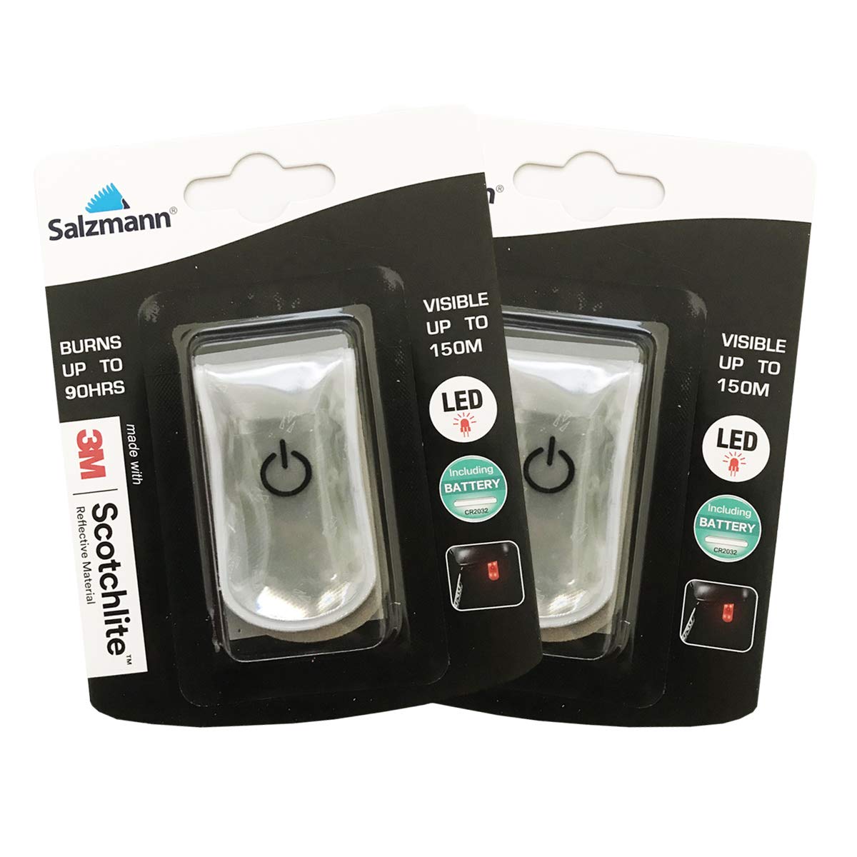 Salzmann 3M Magnetic LED Clip | Reflective and practical Clip-On | Made with 3M Scotchlite — image 1