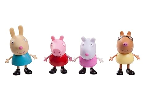 Peppa Wutz Peppa & Freunde 4er Spielfigurenpack 92612 - mit Peppa, Luzie Locke, Luisa Löffel und Pedro Pony als Spielfiguren 