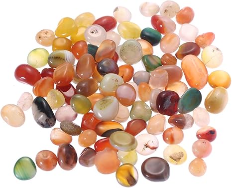 winomo piedras decorativas de rio 500 g piedras de colores naturales 0 5 1 cm pequenas piedras decorativas para jardin acuario caminos plantas