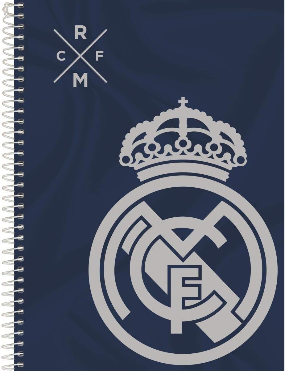 Real Madrid - Kit com 4 cadernos de 10 matérias